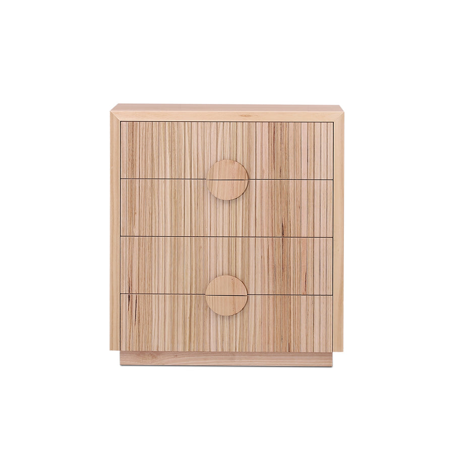 Monica Tallboy 4 Drws- Round Handle