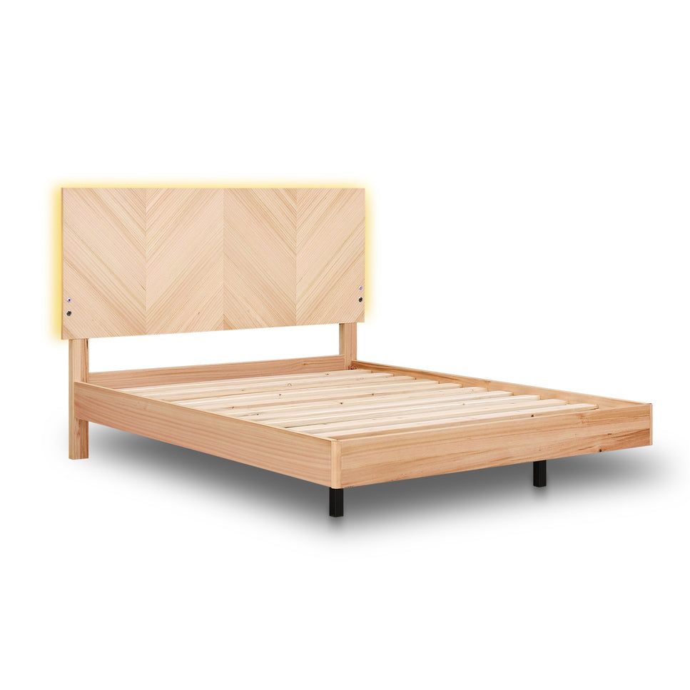 Jazzlyn Plus Queen Bed - with LED Lights & USB