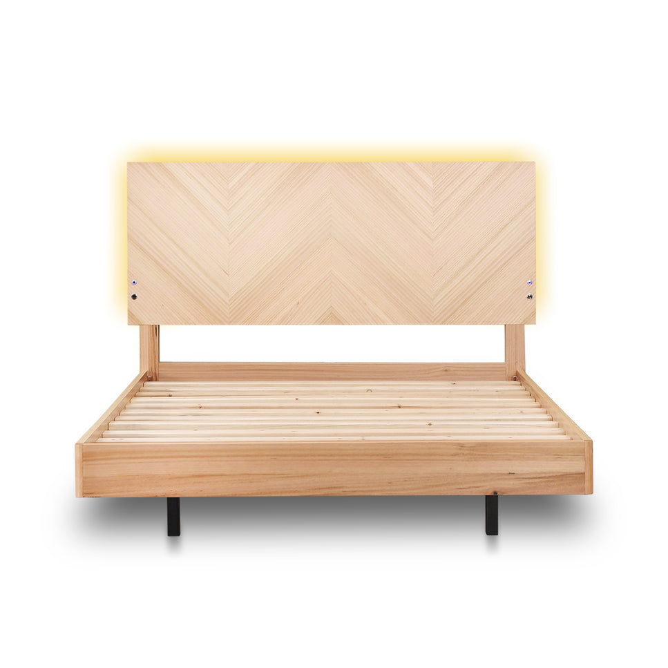 Jazzlyn Plus Queen Bed - with LED Lights & USB
