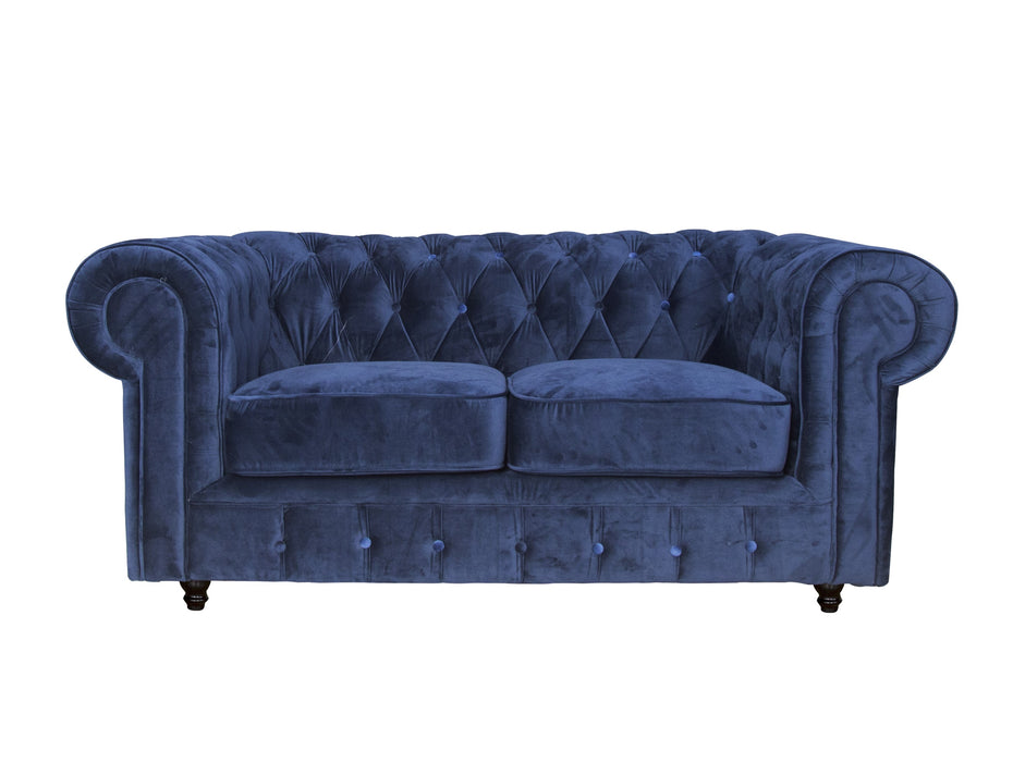 CLEO  Navy Blue Velvet 2 seater