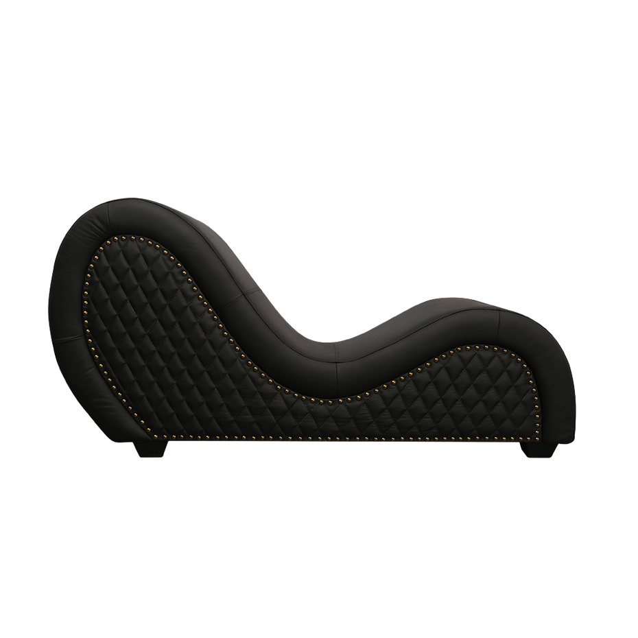 Kama Sutra Chaise Genuine Leather Black (Nail)