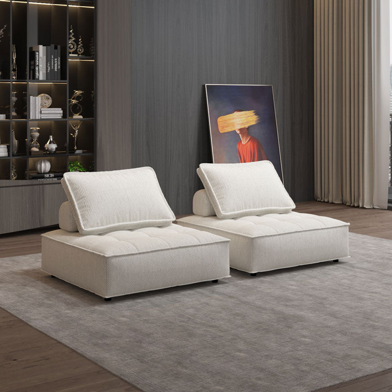 Olivia Mordern Soft Upholstered Loveseat Modular Sofa Lounge Accent Chair( Set of 2)