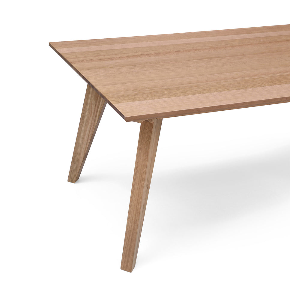 Alison Solid White Oak Timber 1800 Dining Table