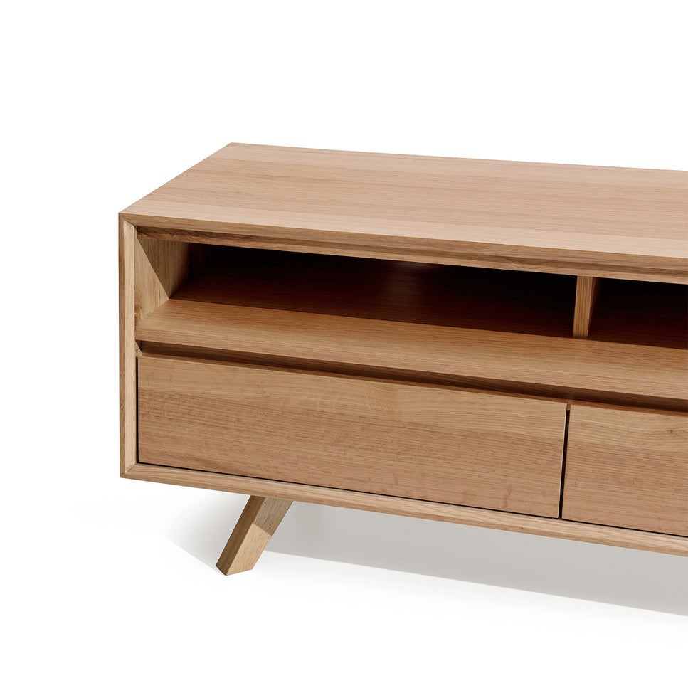 Alison White Oak TV Unit 1800