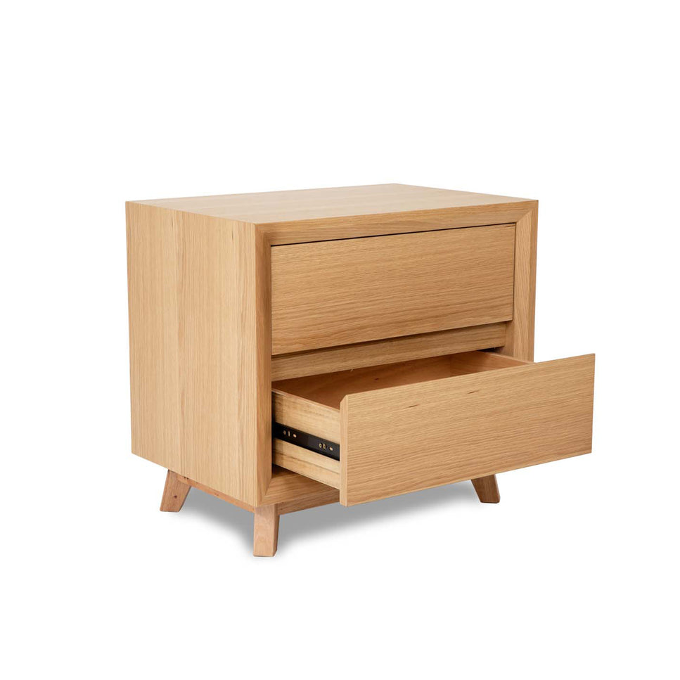 Courtney White Oak Bedside Table