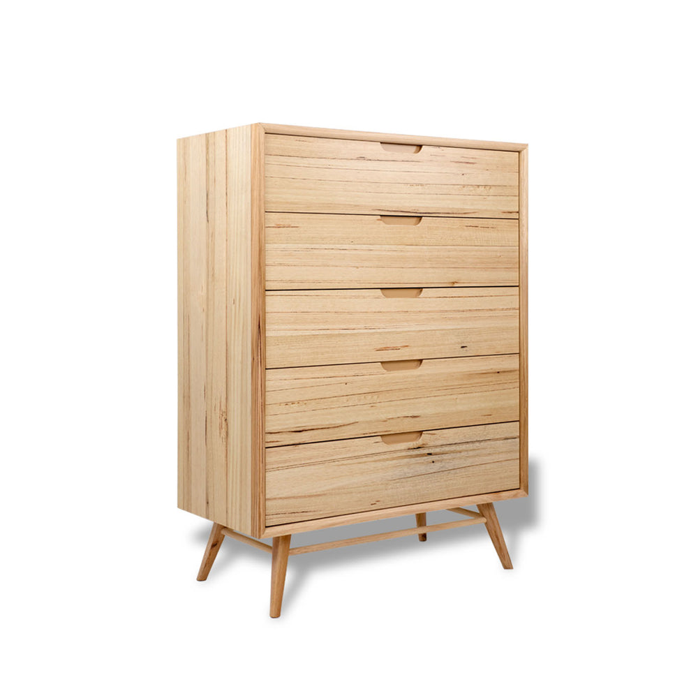 Marley Messmate Timber 5 Drawer Tallboy