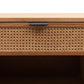 Junta Messmate Timber & Natural Rattan Bedside Table
