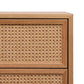 Junta Messmate Timber & Natural Rattan 6 Drawer Dresser