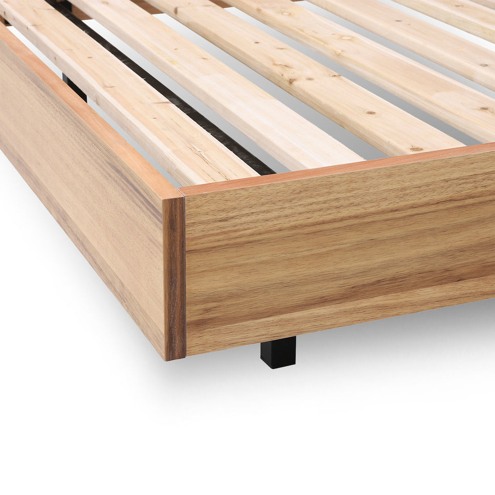 Tokyo Blackwood Floating Queen Bed Frame