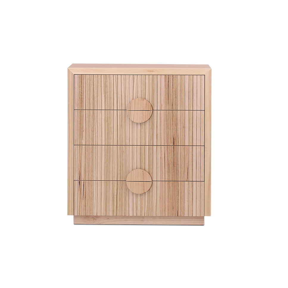 Monica Tallboy 4 Drws- Round Handle