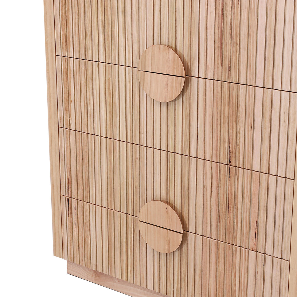 Monica Tallboy 4 Drws- Round Handle