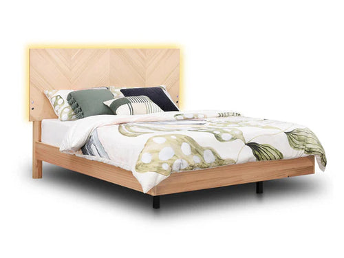 Jazzlyn Plus Queen Bed  - with LED Lights & USB