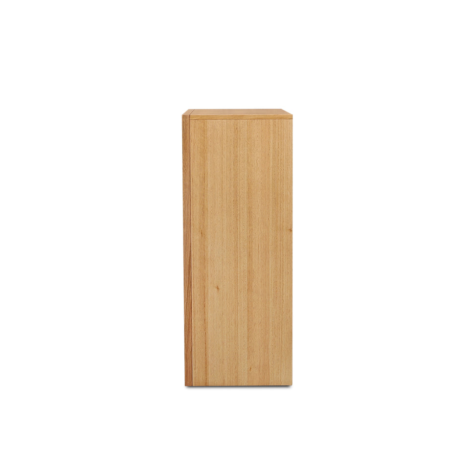 Milos Tallboy with Beige Travertine Stone Handle - 4DRW