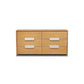 Milos Dresser with Beige Travertine Stone Handle - 6DRW