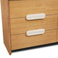 Milos Dresser with Beige Travertine Stone Handle - 6DRW