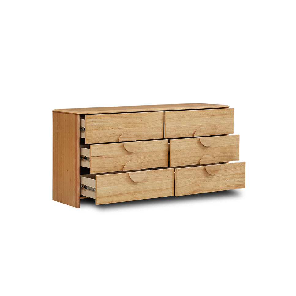 Indi Tasmanian Oak Dresser - 6DRW