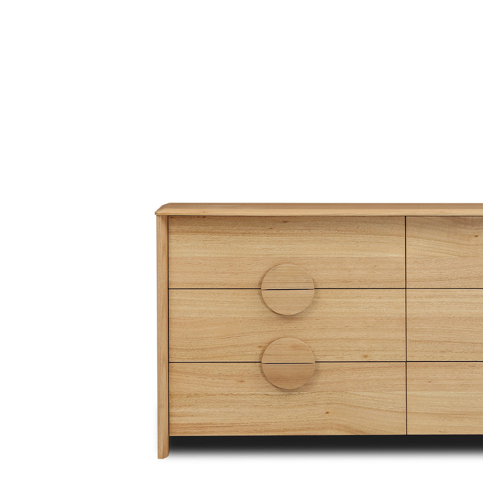 Indi Tasmanian Oak Dresser - 6DRW