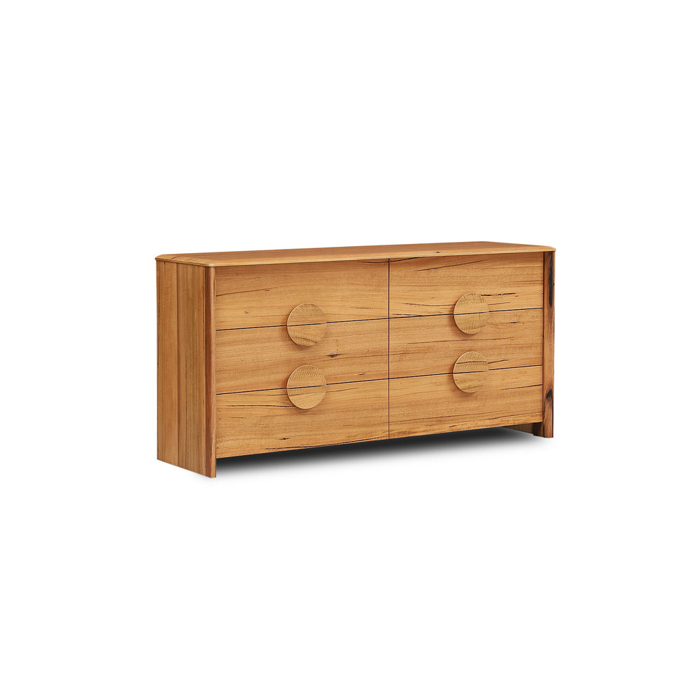Walter Marri Wood Dresser - 6DRW
