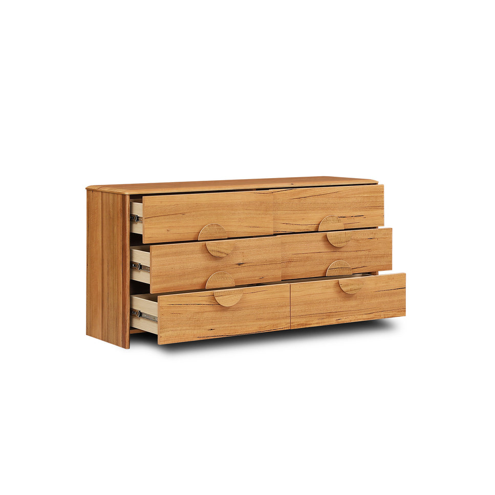 Walter Marri Wood Dresser - 6DRW