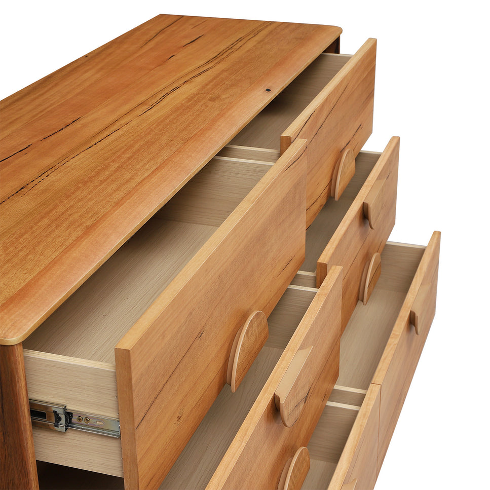 Walter Marri Wood Dresser - 6DRW