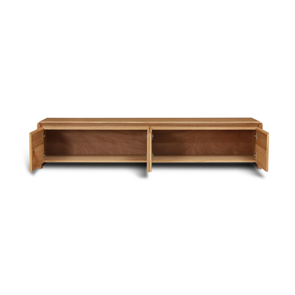 Enzo Tasmanian Oak 2.1M TV Unit - 4DR