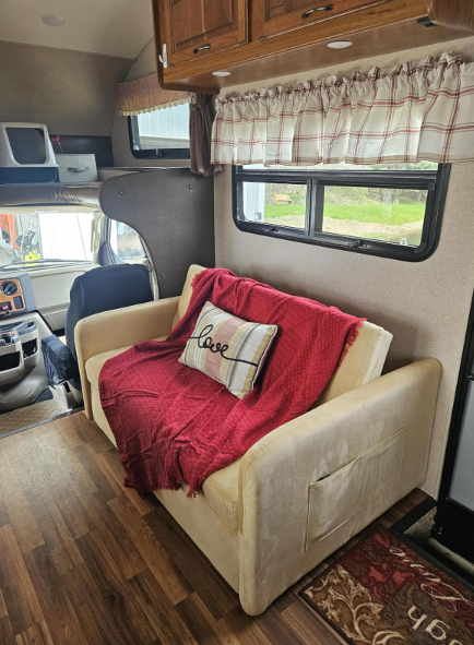 Matilda Convertible Velvet Sleeper Sofa Bed with USB charger Khaki