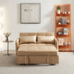 Matilda Convertible Velvet Sleeper Sofa Bed with USB charger Khaki