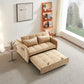 Matilda Convertible Velvet Sleeper Sofa Bed with USB charger Khaki