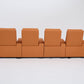 Alexandra Luxury Home Theatre Electric Recliner 4 Seater Orange