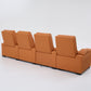 Alexandra Luxury Home Theatre Electric Recliner 4 Seater Orange