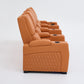 Alexandra Luxury Home Theatre Electric Recliner 4 Seater Orange