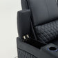 Alexandra Luxury Home Theatre Electric Recliner 4 Seater Black