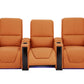 Alexandra Luxury Home Theatre Electric Recliner 3 Seater Orange