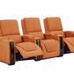 Alexandra Luxury Home Theatre Electric Recliner 3 Seater Orange