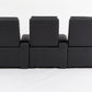 Alexandra Luxury Home Theatre Electric Recliner 3 Seater Black