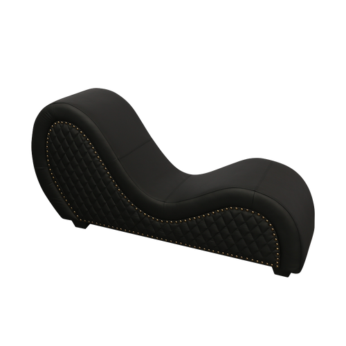 Kama Sutra Chaise Genuine Leather Black (Nail)