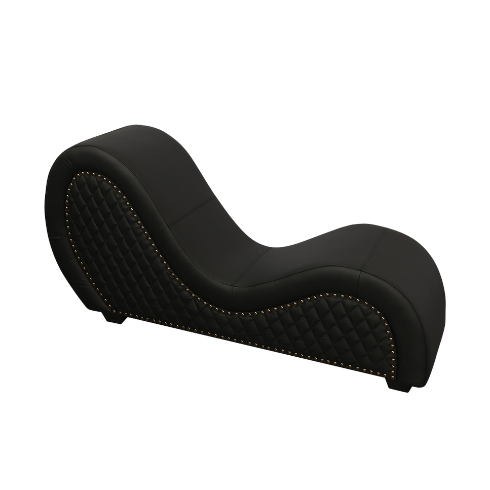 Kama Sutra Chaise Genuine Leather Black (Nail)