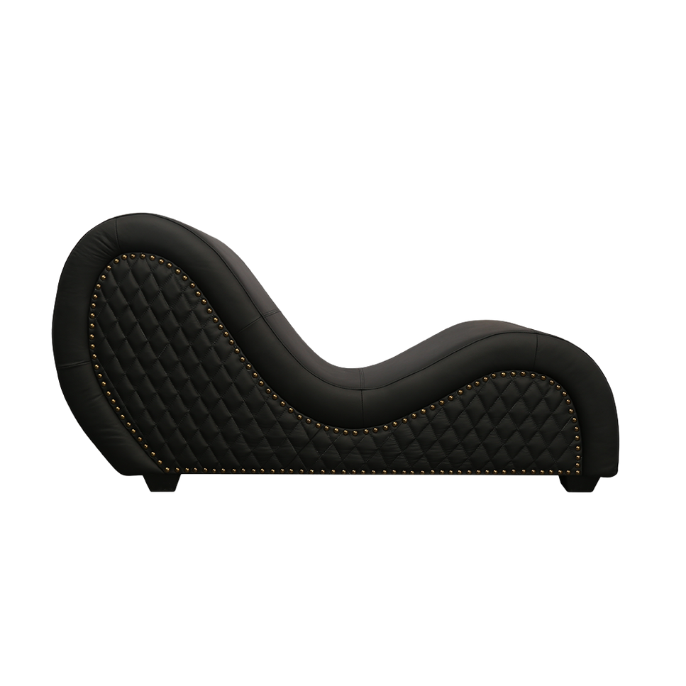 Kama Sutra Chaise Genuine Leather Black (Nail)