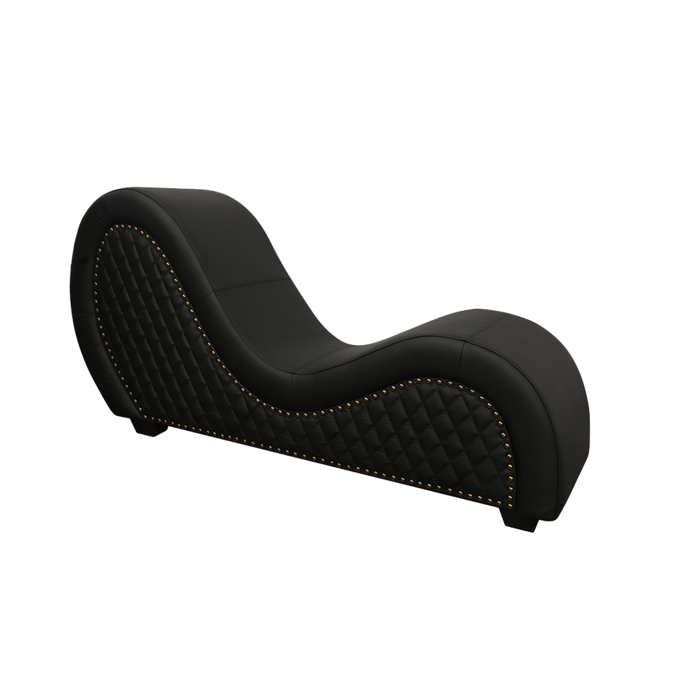 Kama Sutra Chaise Genuine Leather Black (Nail)