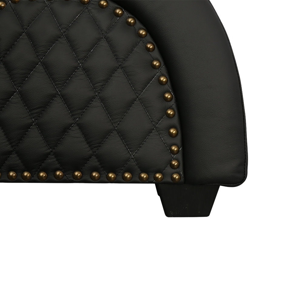 Kama Sutra Chaise Genuine Leather Black (Nail)