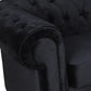 CLEO  Black Velvet 3 seater