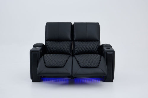 Alexandra LoveSeat Home Theatre Recliner Black