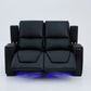 Alexandra LoveSeat Home Theatre Recliner Black
