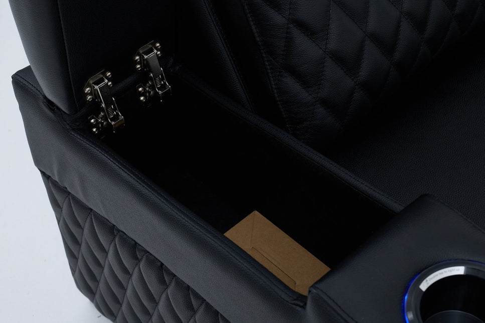 Alexandra LoveSeat Home Theatre Recliner Black