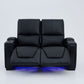 Alexandra LoveSeat Home Theatre Recliner Black