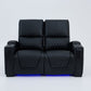 Alexandra LoveSeat Home Theatre Recliner Black