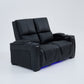 Alexandra LoveSeat Home Theatre Recliner Black