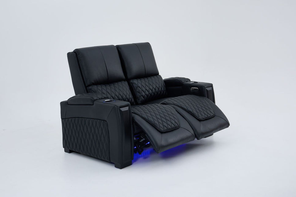 Alexandra LoveSeat Home Theatre Recliner Black