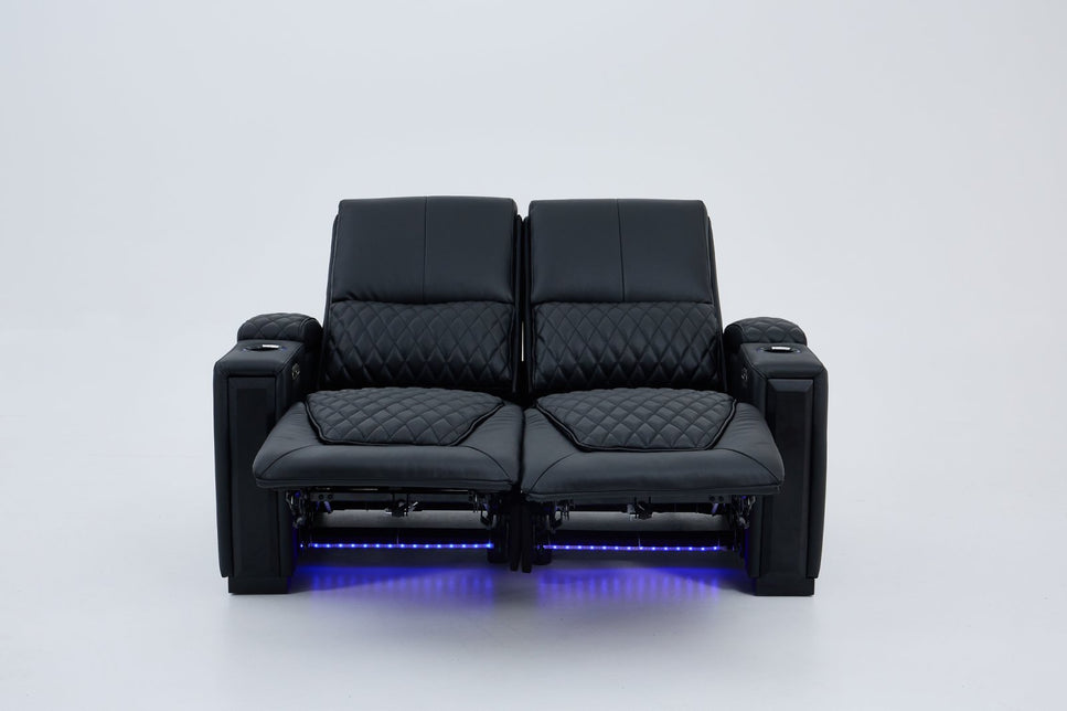 Alexandra LoveSeat Home Theatre Recliner Black