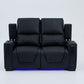 Alexandra LoveSeat Home Theatre Recliner Black